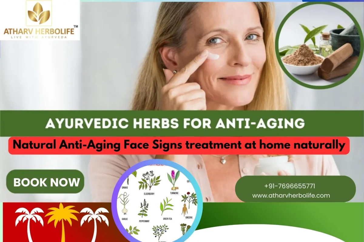 Anti-ageing signs on face atharv herbolife